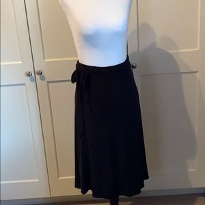 Dark brown (almost black) wrap skirt